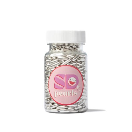 Posypka cukrowa rice mirror silver 100 g - PCSD14