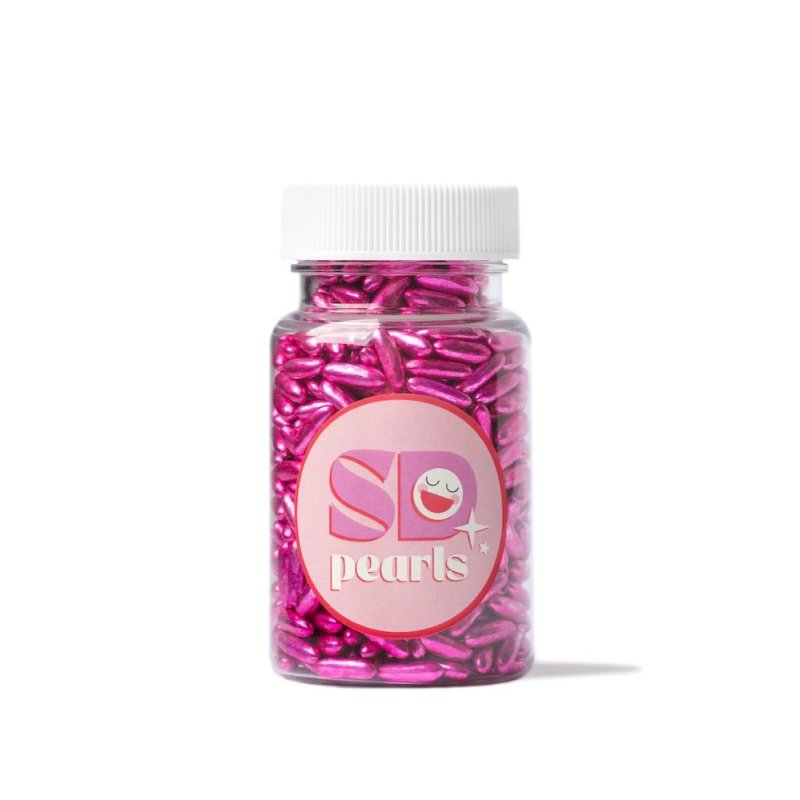 Posypka cukrowa rice mirror pink 100 g- PCSD11