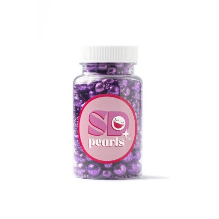 Posypka cukrowa metallic violet 3-10 mm 100 g - PCSD7
